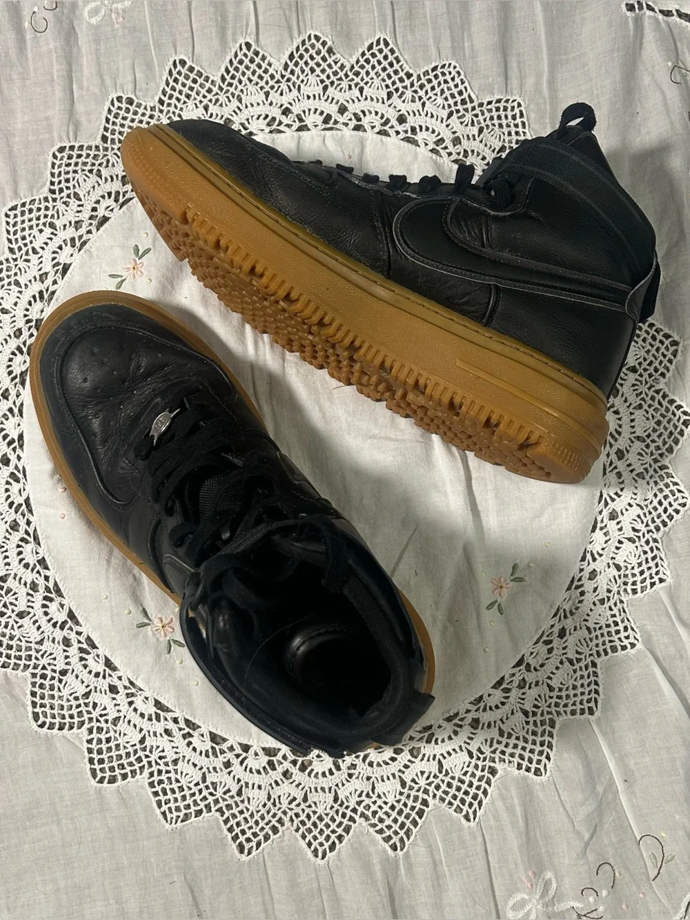 Nike Air Force 1 Black 10.5 High Top Gore-Tex Boots